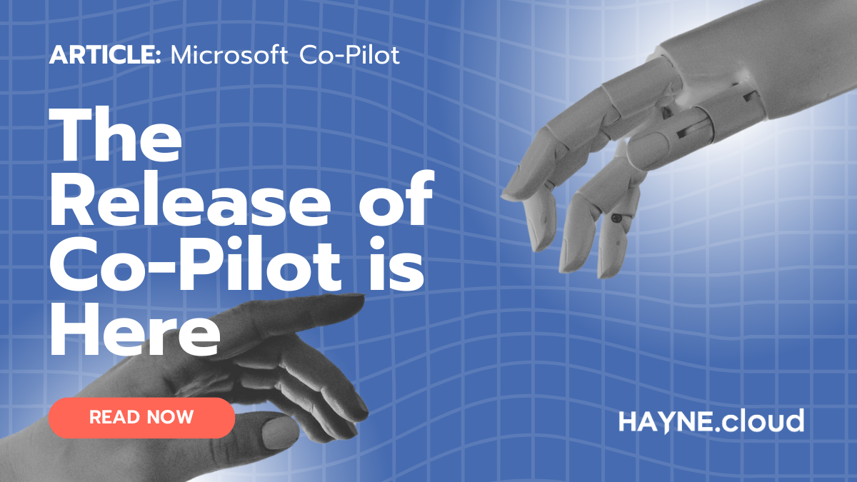 The Release of Co-Pilot is here