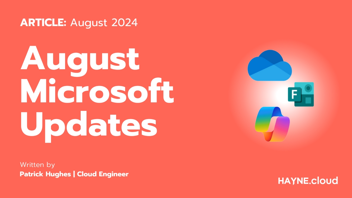 August Microsoft Updates