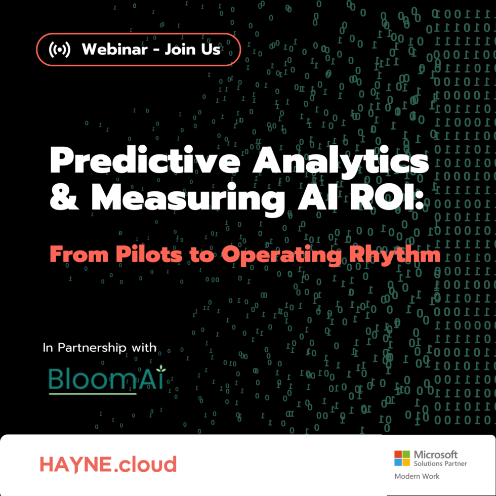 AI Webinar Series: Predictive Analytics and Measuring AI ROI
